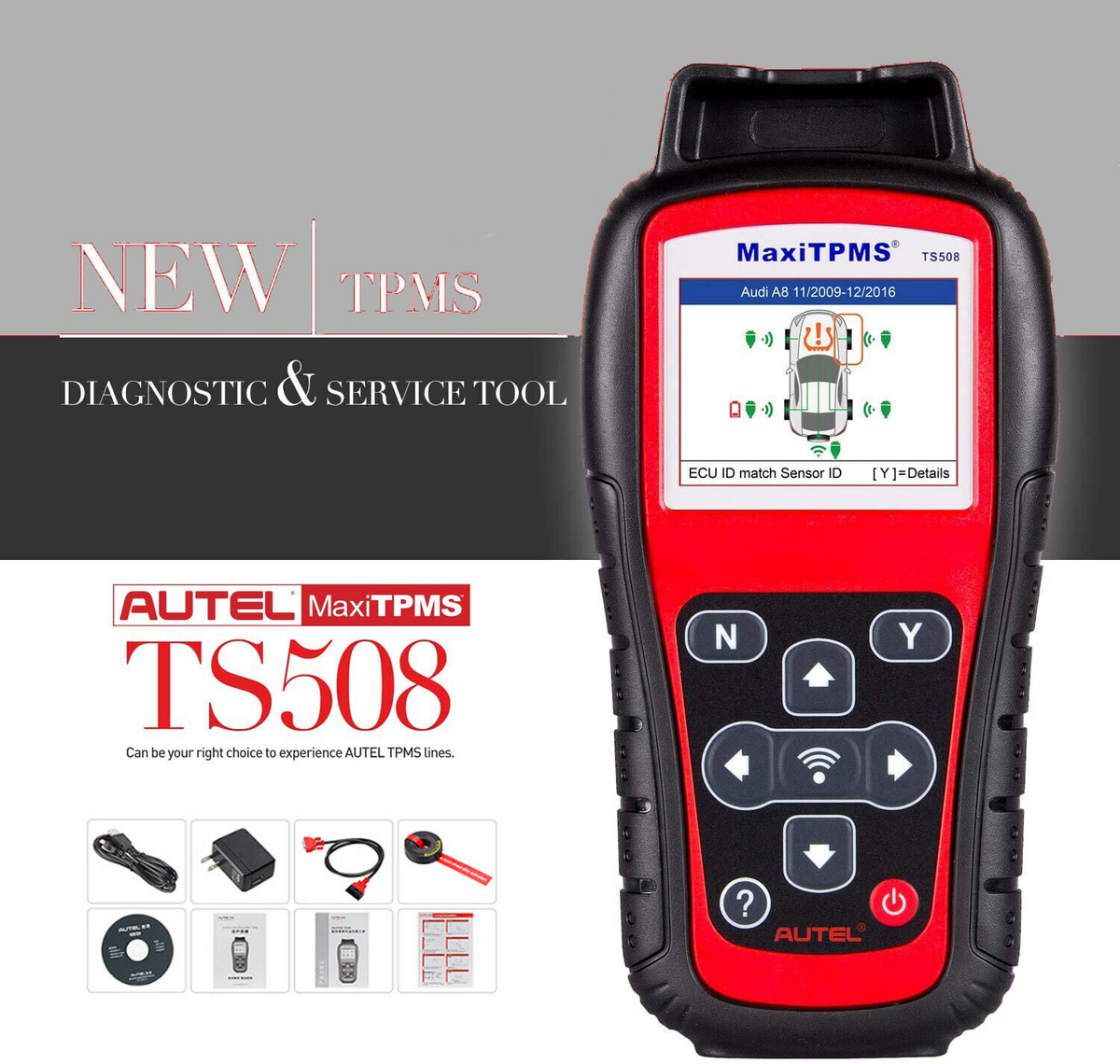 Autel MaxiTPMS TS508WF TPMS Relearn, 2022 Newest Upgraded of TS508, TS501,  TS408