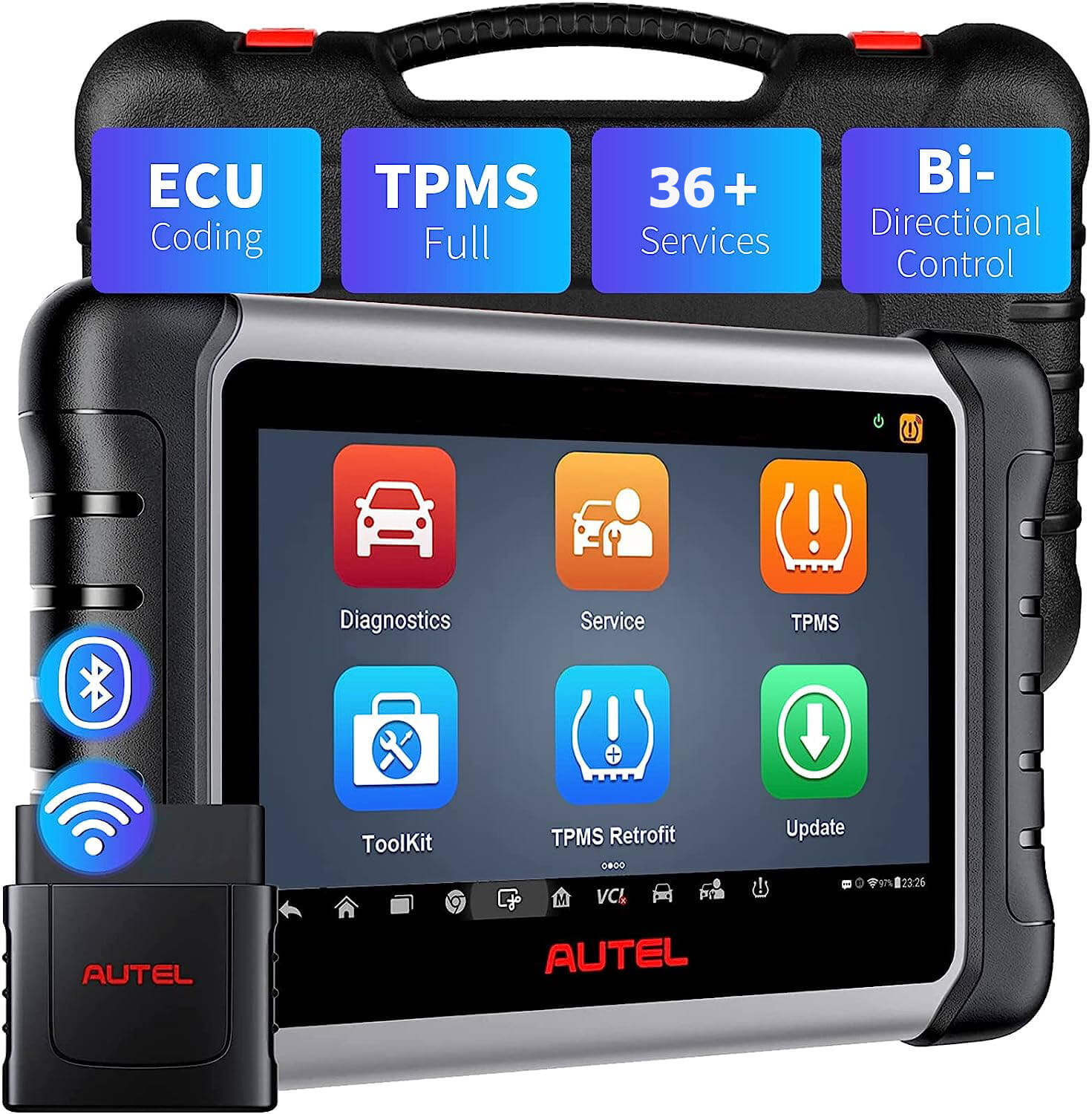 Autel TS601 TPMS Control Diagnostic Sensor Programming Tool Full OBDII  Functions Print Data Lifetime Updates : : Automotive