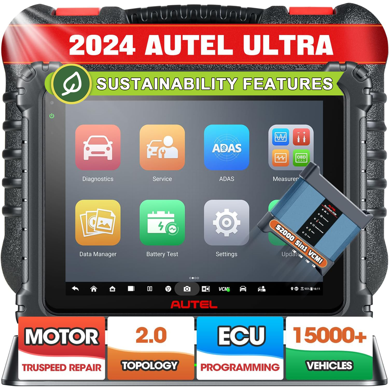 Autel MaxiCOM MK808Z OBD2 Scanner, Android 11 Bi-Directional Car Diagnostic Tool,  Code Reader Key Coding TPMS with All System Diagnosis Service.Upgraded of MK808 / MX808